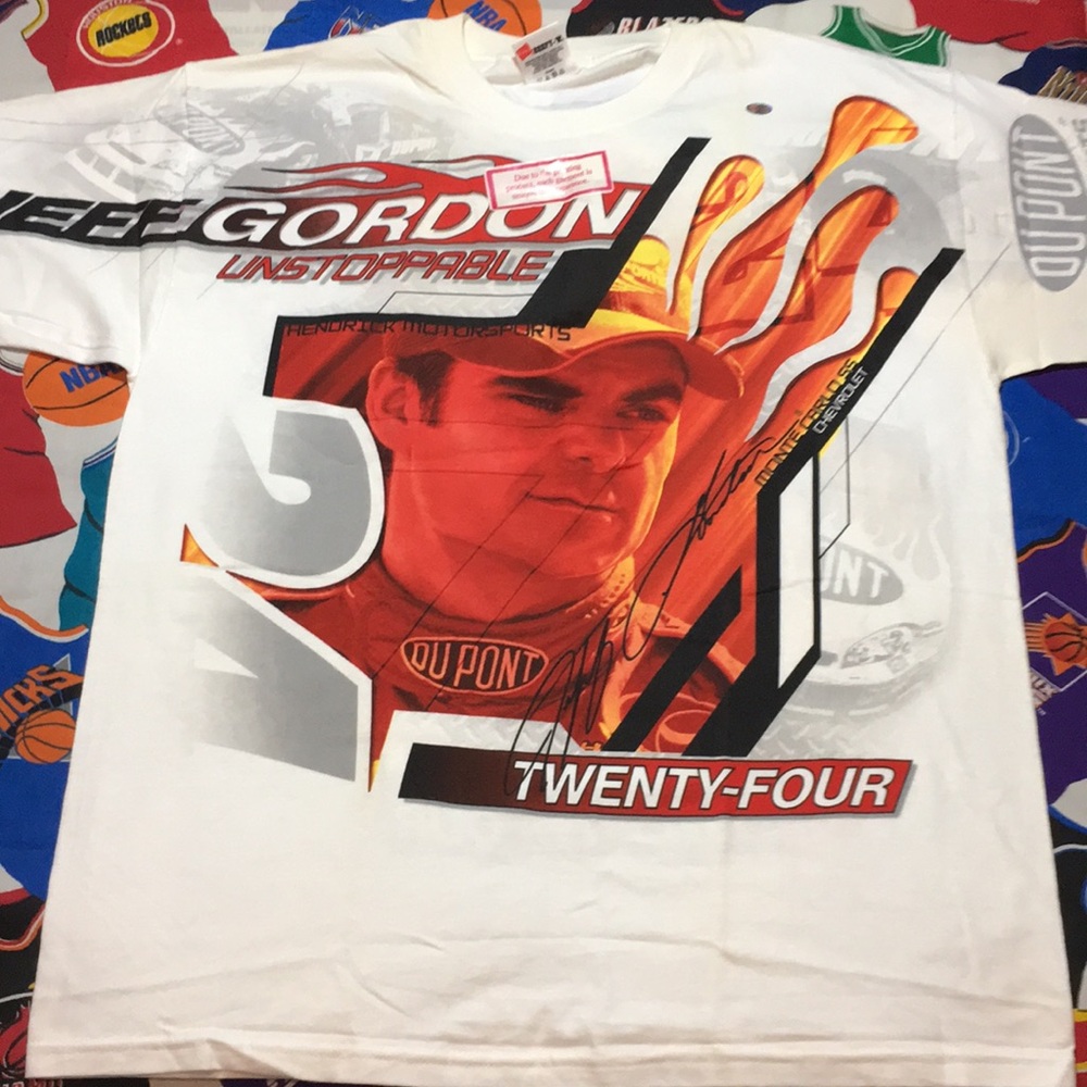 Vintage NASCAR Jeff Gordon AOP Shirt NWT! - Picture 1 of 3
